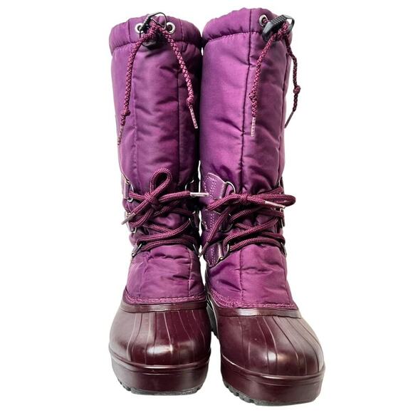 SOREL Insulated Snow Winter Boots in Purple Women's Size 6 - Picture 4 of 12